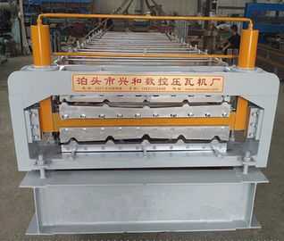 Κίνα Ευρωπαϊκό φύλλο υλικού κατασκευής σκεπής ύφους βιομηχανικό που κατασκευάζει τη μηχανή με το σύστημα ελέγχου PLC προμηθευτής