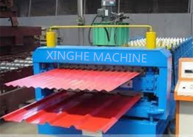 Κίνα Γαλβανισμένος ρόλος φύλλων υλικού κατασκευής σκεπής στρώματος μετάλλων διπλός που διαμορφώνει τα προηγούμενα μηχανήματα μηχανών/ρόλων προμηθευτής